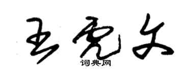 朱錫榮王虎文草書個性簽名怎么寫