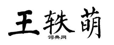 翁闓運王軼萌楷書個性簽名怎么寫