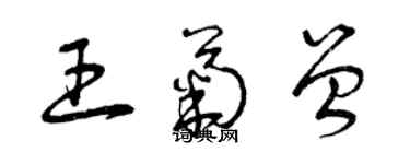 曾慶福王菊曾草書個性簽名怎么寫