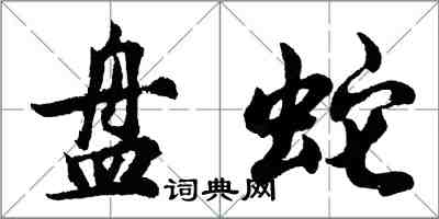 胡問遂盤蛇行書怎么寫