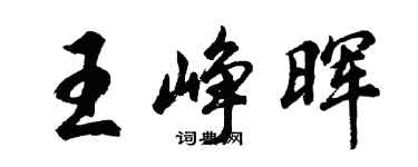 胡問遂王崢暉行書個性簽名怎么寫