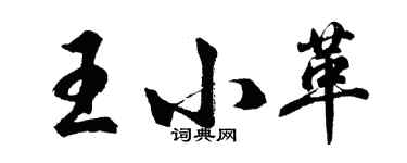 胡問遂王小革行書個性簽名怎么寫