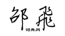王正良邵飛行書個性簽名怎么寫
