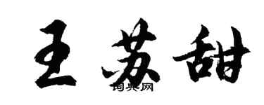 胡問遂王蘇甜行書個性簽名怎么寫