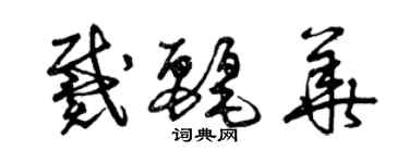 曾慶福戴麗華草書個性簽名怎么寫