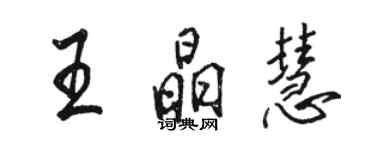 駱恆光王晶慧行書個性簽名怎么寫