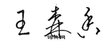 駱恆光王森香草書個性簽名怎么寫