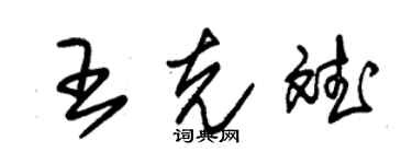 朱錫榮王克斌草書個性簽名怎么寫