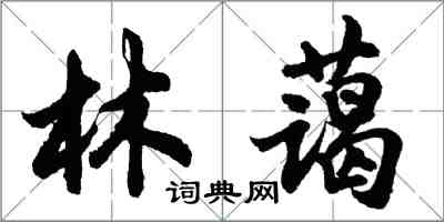 胡問遂林藹行書怎么寫