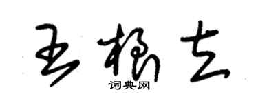 朱錫榮王根立草書個性簽名怎么寫