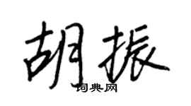王正良胡振行書個性簽名怎么寫