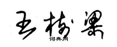 朱錫榮王樹樑草書個性簽名怎么寫