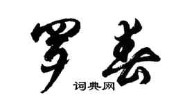 胡問遂羅春行書個性簽名怎么寫