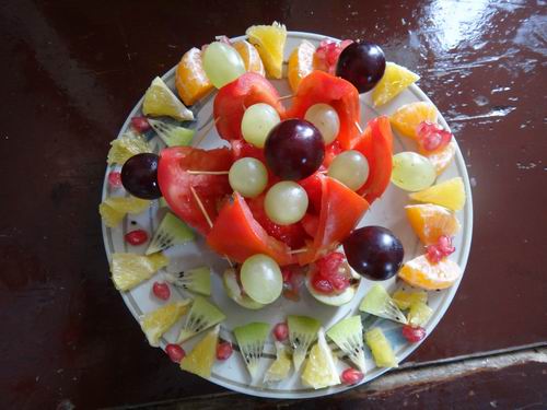 美麗的水果拼盤_美麗的水果拼盤作文
