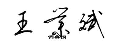 梁錦英王業斌草書個性簽名怎么寫