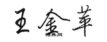 駱恆光王金苹行書個性簽名怎么寫
