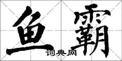 翁闓運魚霸楷書怎么寫