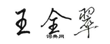 駱恆光王全翠行書個性簽名怎么寫