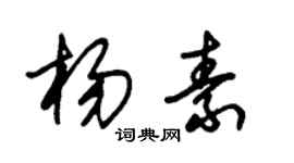 朱錫榮楊素草書個性簽名怎么寫