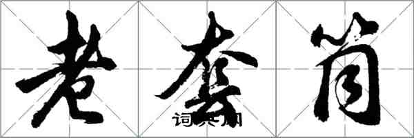 胡問遂老套筒行書怎么寫