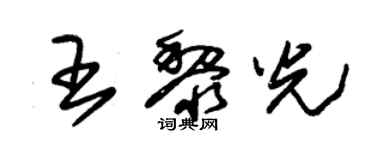 朱錫榮王黎光草書個性簽名怎么寫