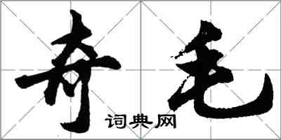 胡問遂奇毛行書怎么寫