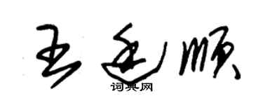 朱錫榮王廷順草書個性簽名怎么寫