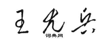 駱恆光王尤兵草書個性簽名怎么寫