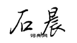 王正良石晨行書個性簽名怎么寫