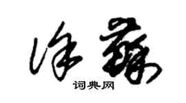 朱錫榮徐蘇草書個性簽名怎么寫