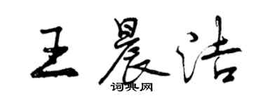 曾慶福王晨潔行書個性簽名怎么寫