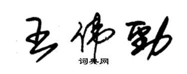 朱錫榮王偉勁草書個性簽名怎么寫