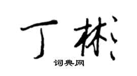 王正良丁彬行書個性簽名怎么寫