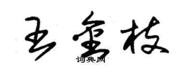 朱錫榮王金枝草書個性簽名怎么寫