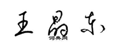 梁錦英王晶東草書個性簽名怎么寫