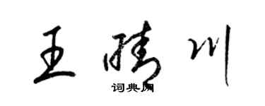 梁錦英王晴川草書個性簽名怎么寫