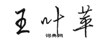 駱恆光王葉苹行書個性簽名怎么寫