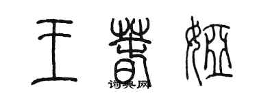 陳墨王春婭篆書個性簽名怎么寫