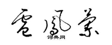 梁錦英盧鳳蘭草書個性簽名怎么寫