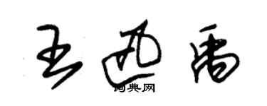 朱錫榮王迅禹草書個性簽名怎么寫