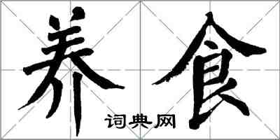 翁闓運養食楷書怎么寫