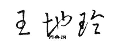 駱恆光王地玲草書個性簽名怎么寫