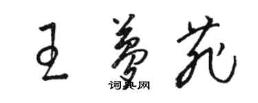 駱恆光王夢菲草書個性簽名怎么寫