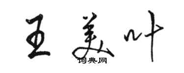 駱恆光王美葉行書個性簽名怎么寫