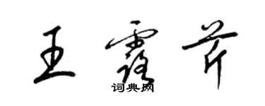 梁錦英王露芹草書個性簽名怎么寫