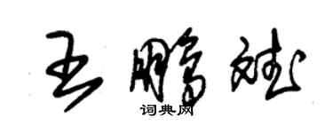 朱錫榮王鵬斌草書個性簽名怎么寫