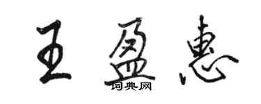 駱恆光王盈惠行書個性簽名怎么寫