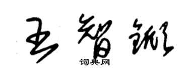 朱錫榮王智杴草書個性簽名怎么寫