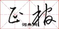 駱恆光正棺草書怎么寫