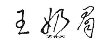 駱恆光王奶眉草書個性簽名怎么寫